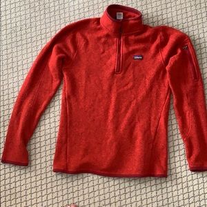 Red Patagonia Fleece (medium) womens